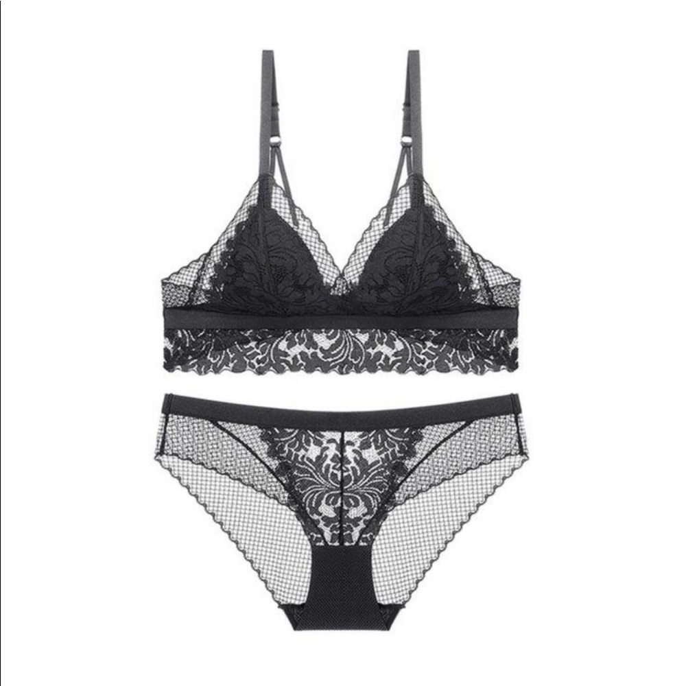 Scarlet Lace Gentle Kiss Set - new, size L